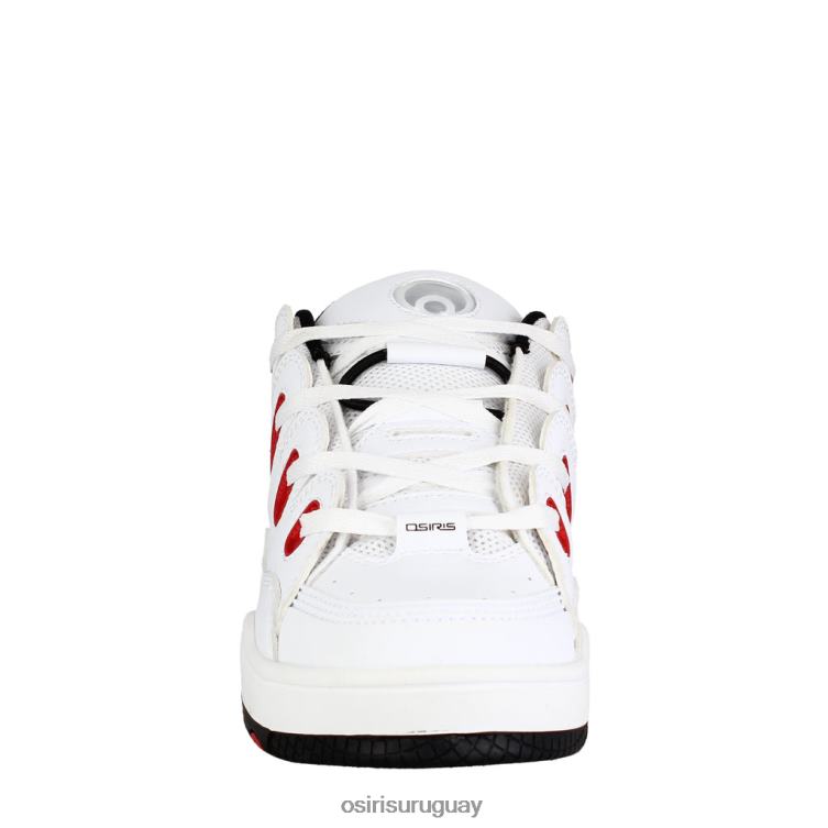 d3 unisexo blanco/rojo/negro X26LB6 Osiris zapato