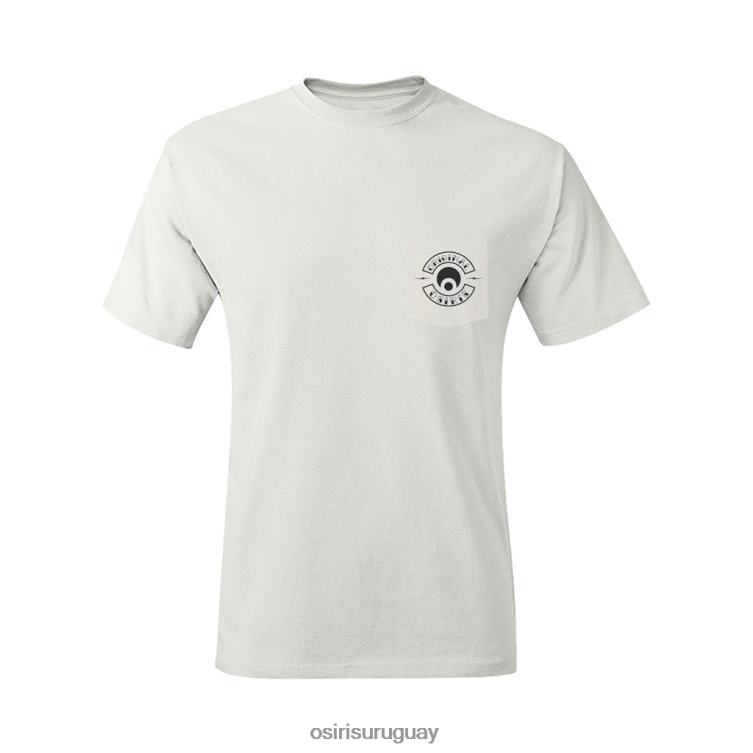 camiseta con bolsillo del pecado original unisexo blanco X26LB33 Osiris camiseta